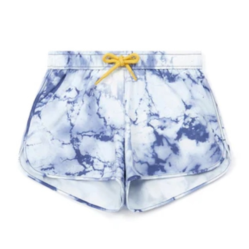 Bonton tie dye blue white swim shorts 8y